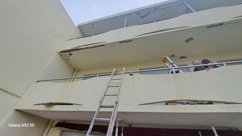 Avant/après d'un ravalement de façade près de Montpellier