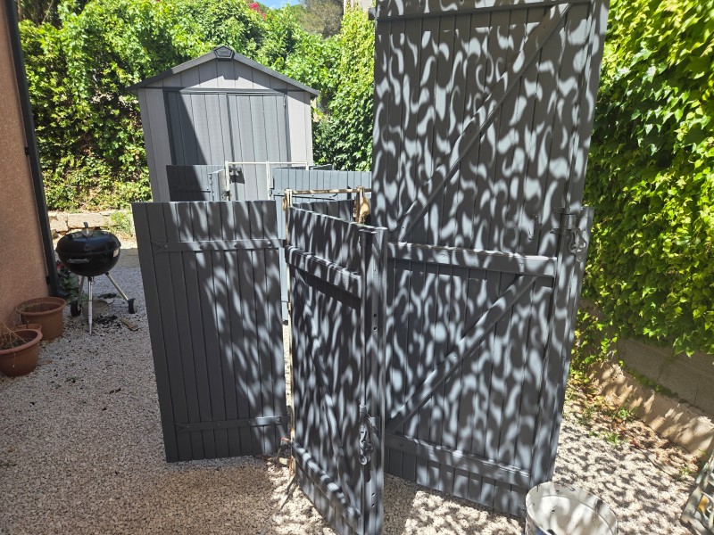 remise à neuf volets d une villa sur vendargues pres de montpellier