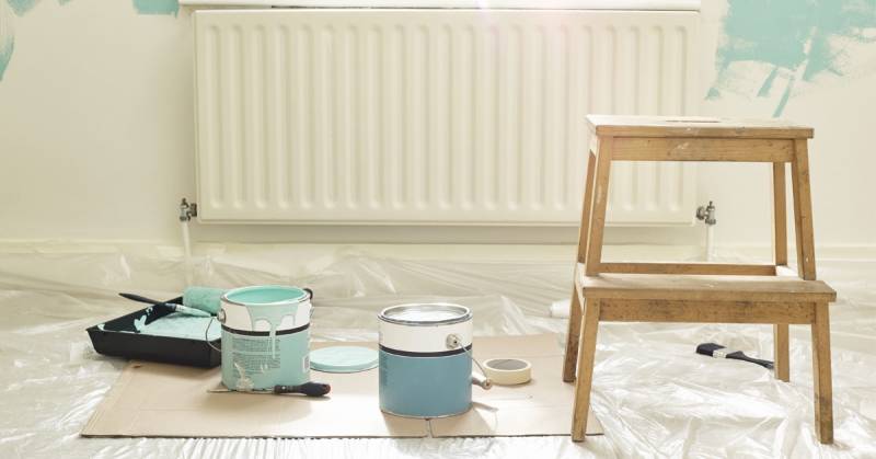 Peinture intérieure d'un appartement en rénovation à Montpellier