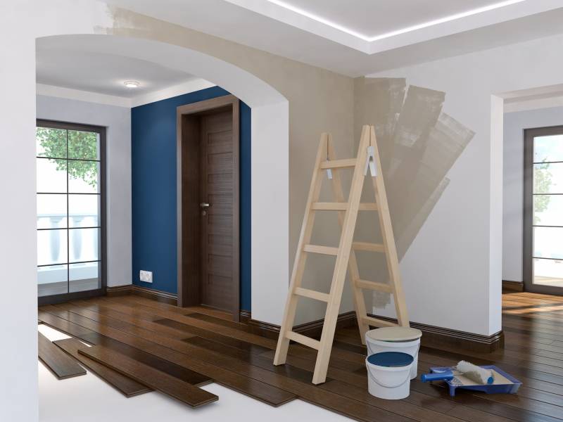 Travaux de peinture pour une rénovation d'un appartement à Mauguio