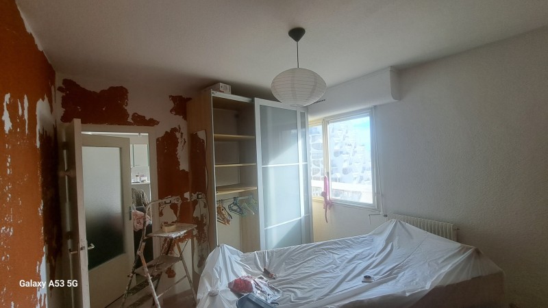 Redressage gouttelette et mise en peinture chantier grande motte