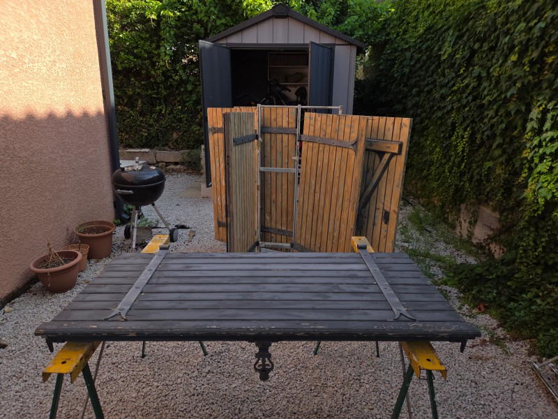 remise à neuf volets d une villa sur vendargues pres de montpellier